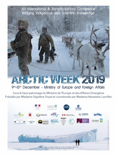 Du 9 au 13 décembre : symposium scientifique interdisciplinaire dans le cadre de l&#039;Arctic Week
