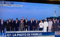 Angela Merkel seule femme sur la photo des chefs d'Etat au G7