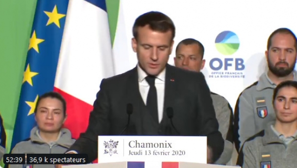 Emmanuel Macron à Chamonix
