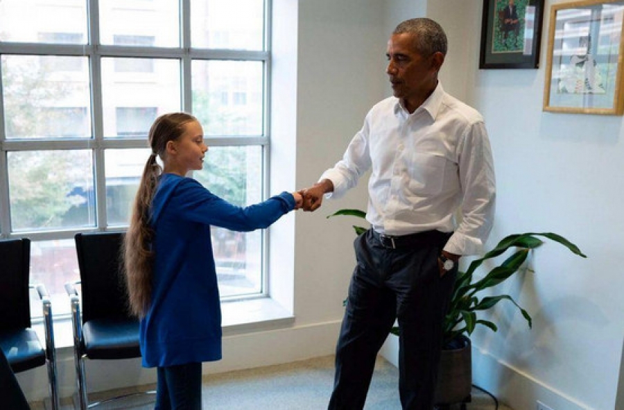 Greta Thunberg rencontre Barack Obama